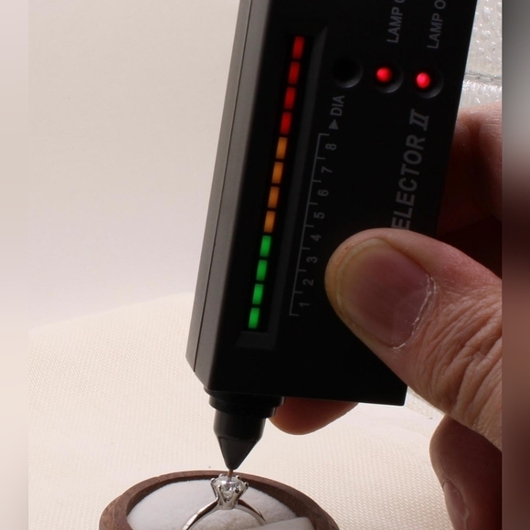 18K White Gold Plated 1 Carat Solitaire Moissanite 925 Silver Engagement… - Picture 9 of 11